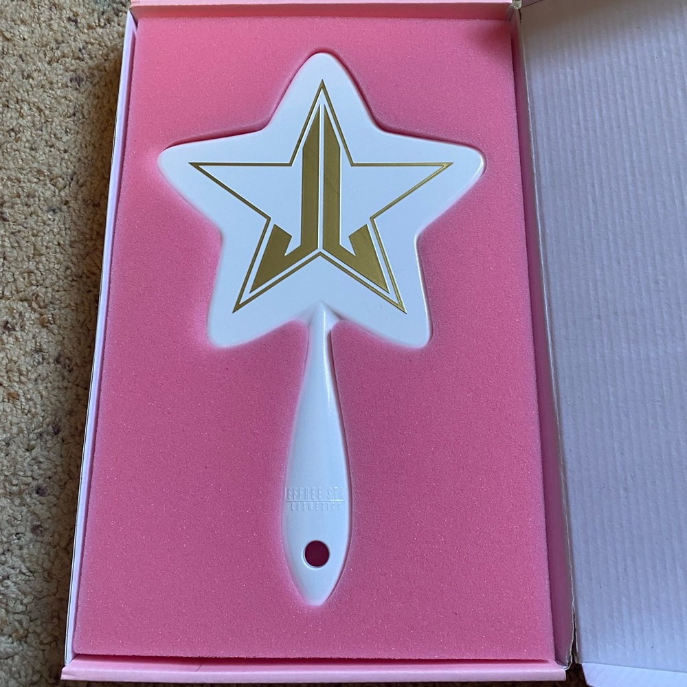 Jeffree Star white glitter mirror